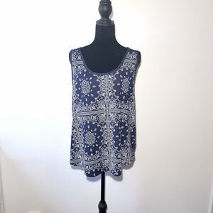 Julie's closet Bandana Print Sleeveless Tank Top Size L